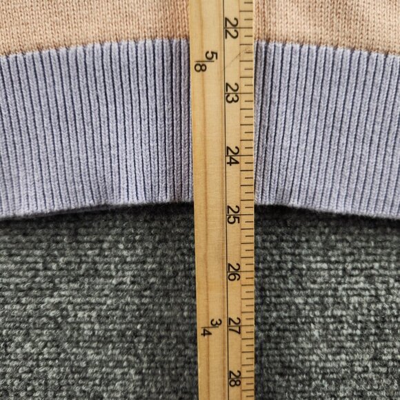 Teddy Fresh Stripe Colorful Pastel Pullover Knit Sweater Preppy Medium Oversized - Picture 8 of 13